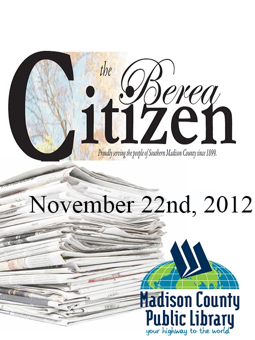 Title details for The Berea Citizen 2012 11/22 by Berea Publishing, Inc - Available
